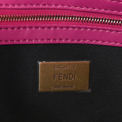 Fendi Nappa FF 1974 Embossed Baguette Ciclamino Pilar 6 of 8