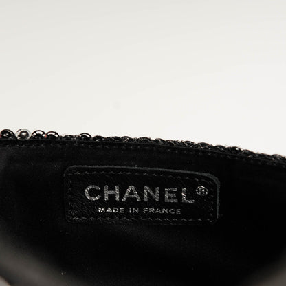 Chanel Sequin East West Flap Dark Silver 6 of 7