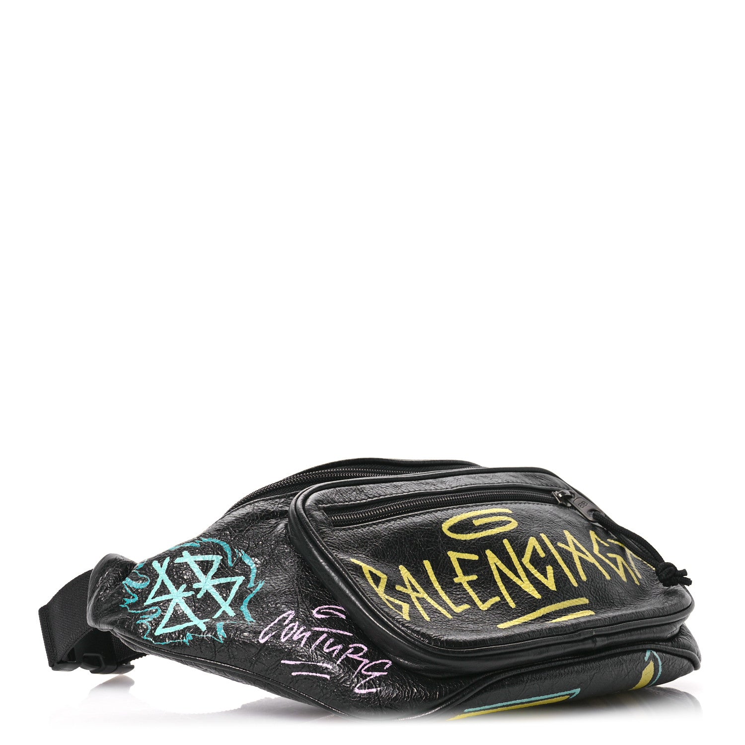 Balenciaga Agneau Arena Graffiti All Over Explorer Belt Bag Black Multicolor 4 of 11