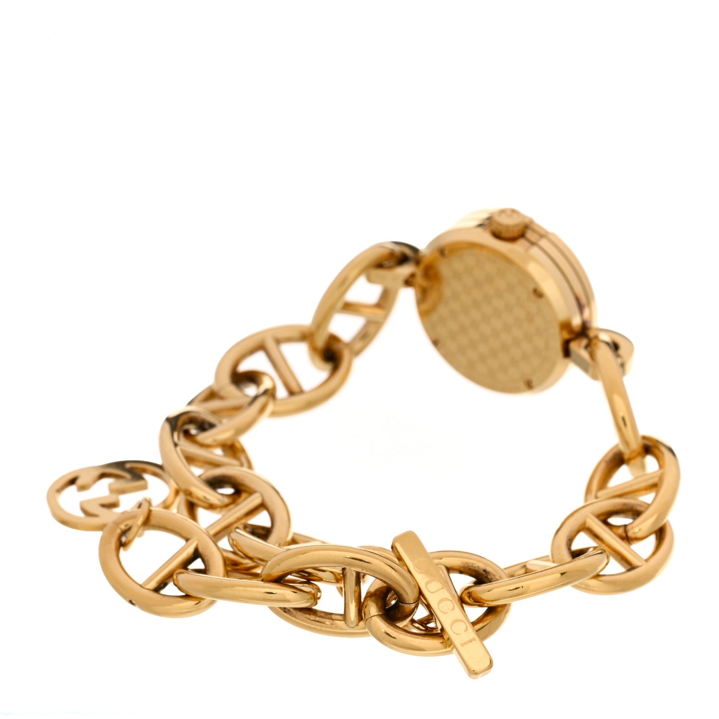 Stainless Steel 22mm G Charms Quartz Watch Gold