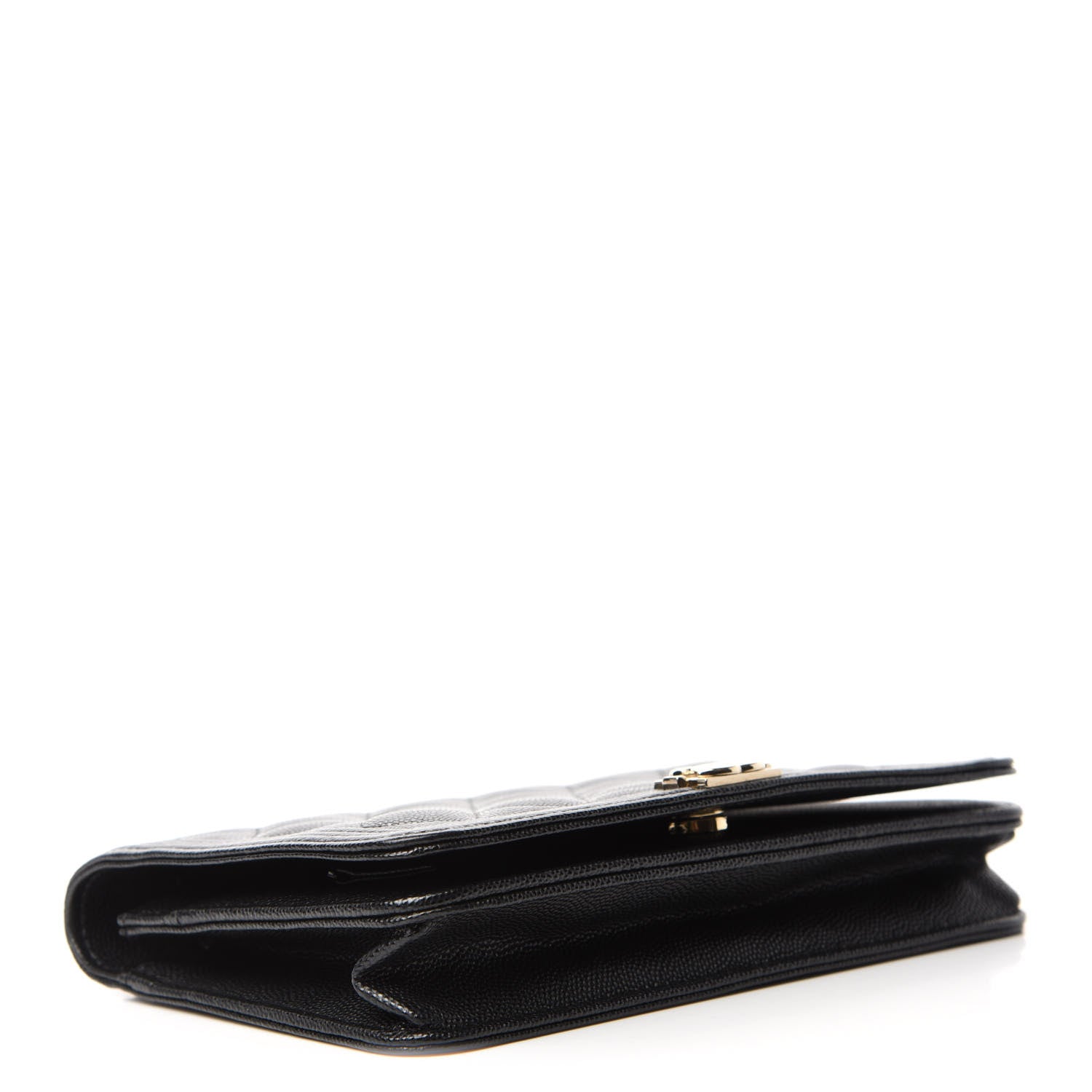 Chanel Caviar Quilted Boy Wallet On Chain WOC Black 4 of 12