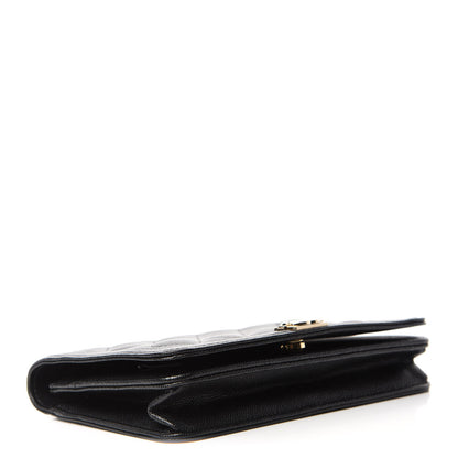 Chanel Caviar Quilted Boy Wallet On Chain WOC Black 4 of 12