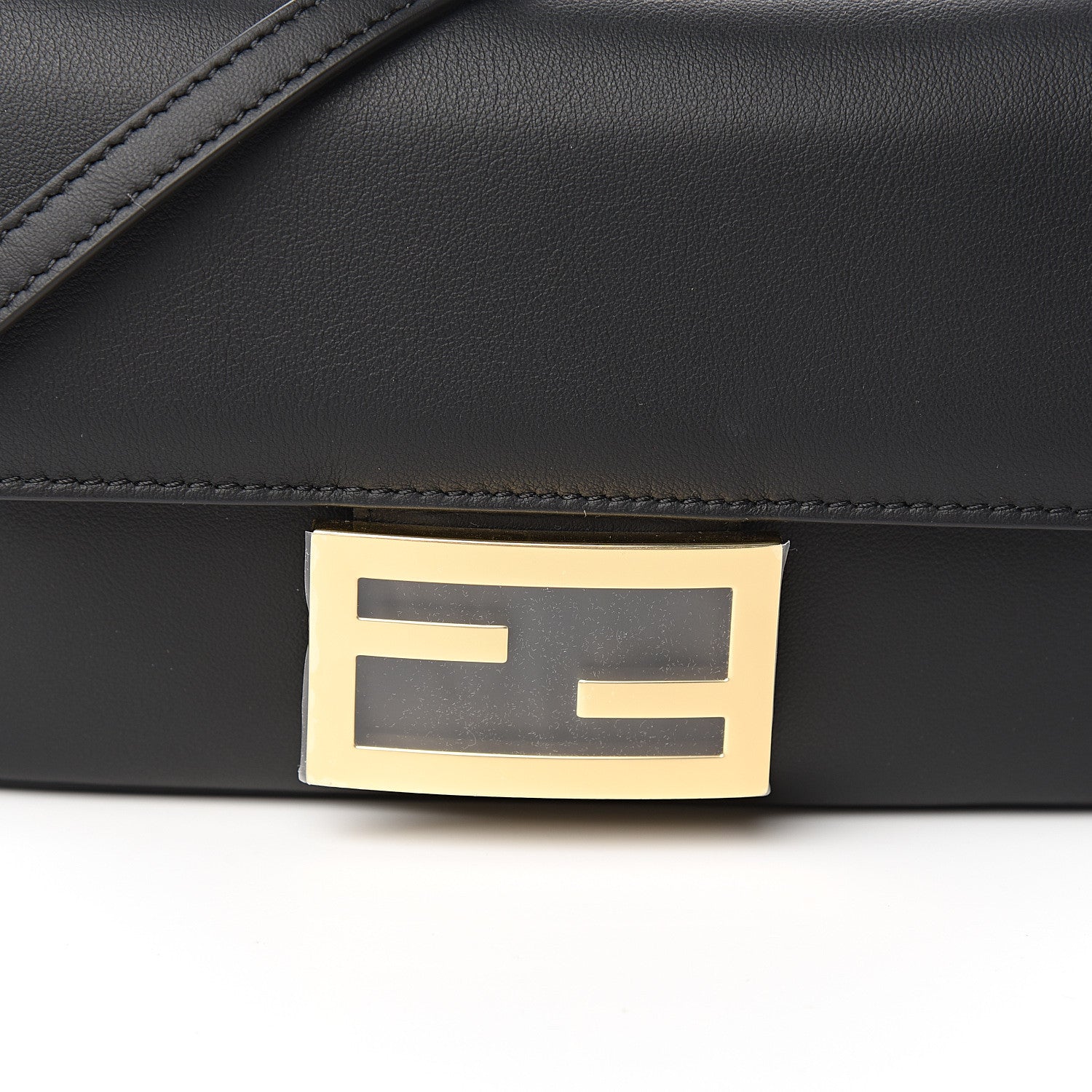 Fendi Vitello Grace Matte Duo Baguette Black 10 of 12
