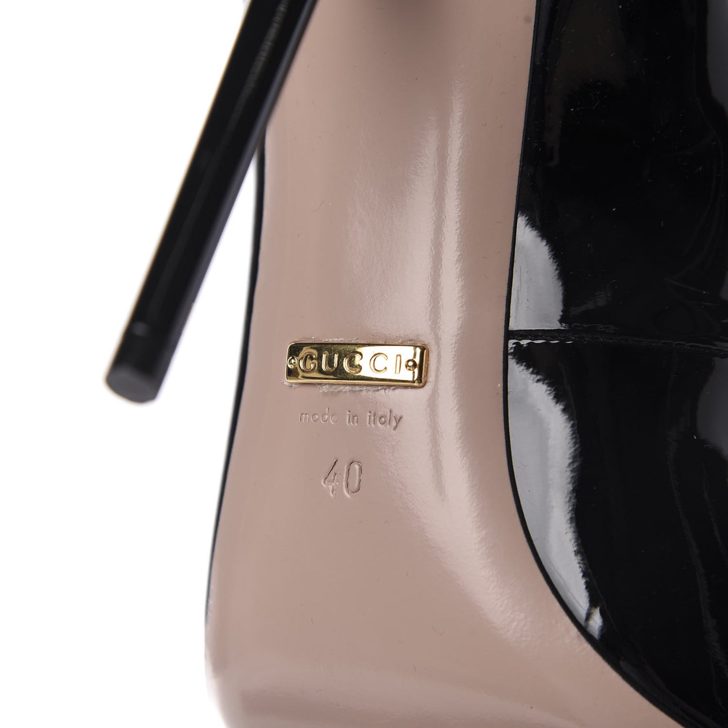 Patent Beverly T-Strap High Heel Pumps 40 Black