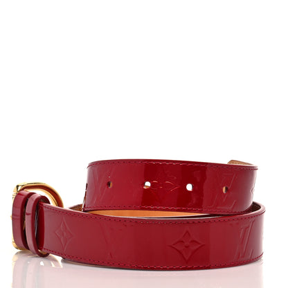 Louis Vuitton Vernis Ceinture 30mm Belt 80 32 Pomme D'Amour 3 of 9