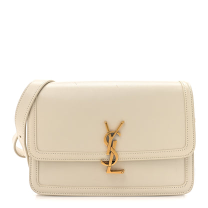 Saint Laurent Box Calfskin Monogram Medium Solferino Satchel Crema Soft 1 of 18