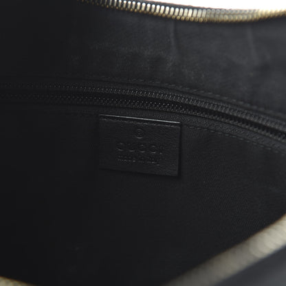 Gucci Crystal Monogram Medium Half Moon Hobo Black 8 of 10