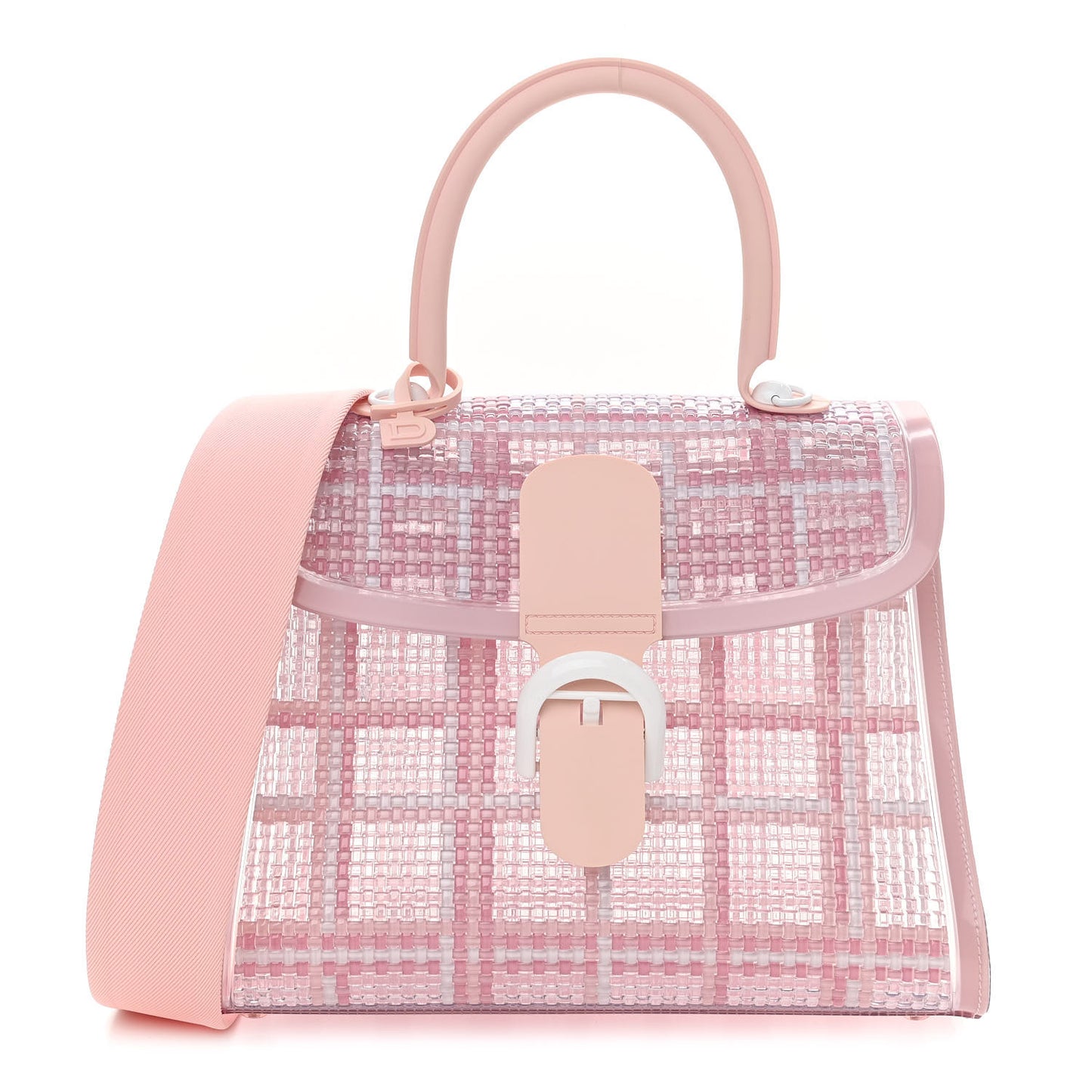 Vinyl Gingham The Dreamer MM Brillant Satchel Pink