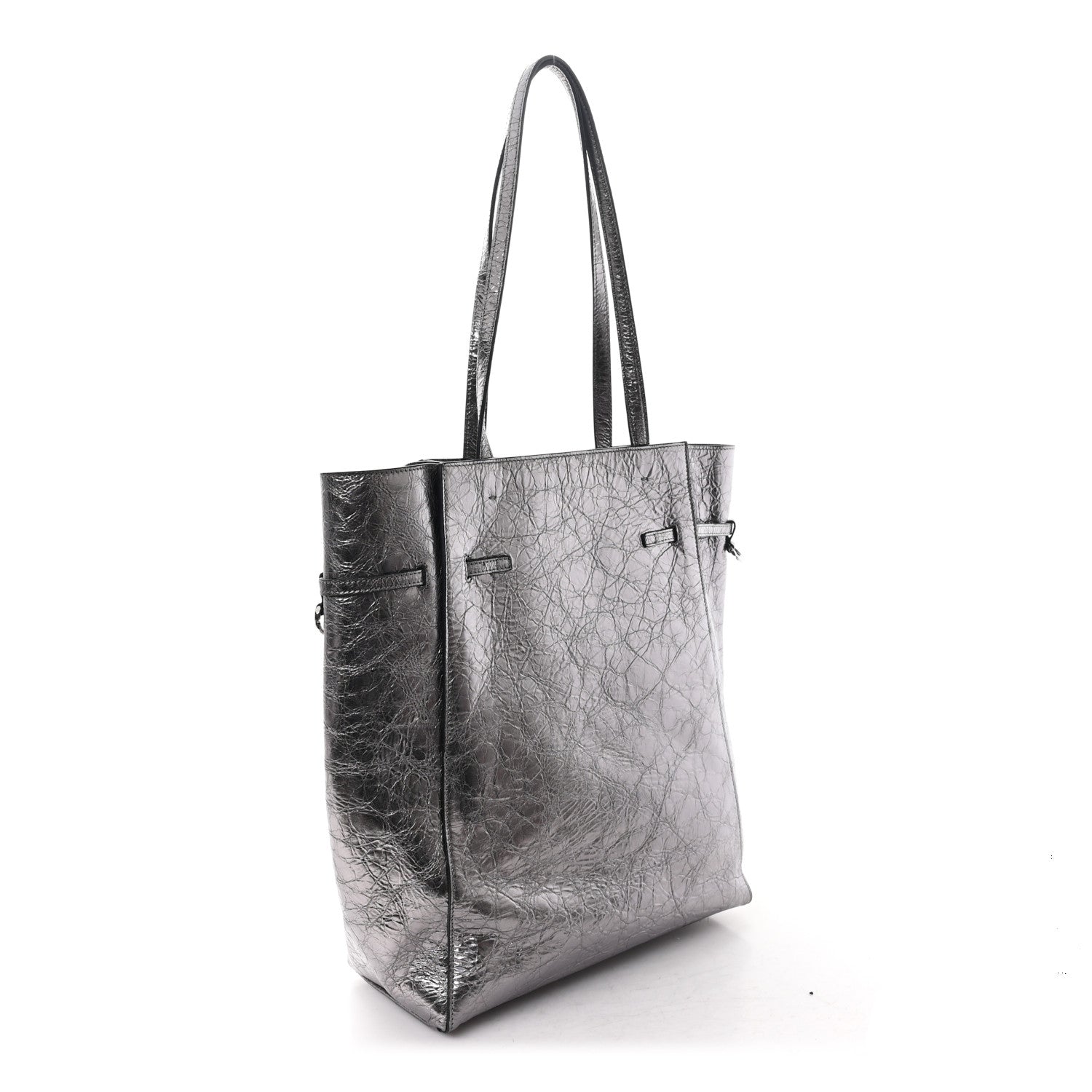 Givenchy Metallic Calfskin Medium Voyou Bag Silver 3 of 10