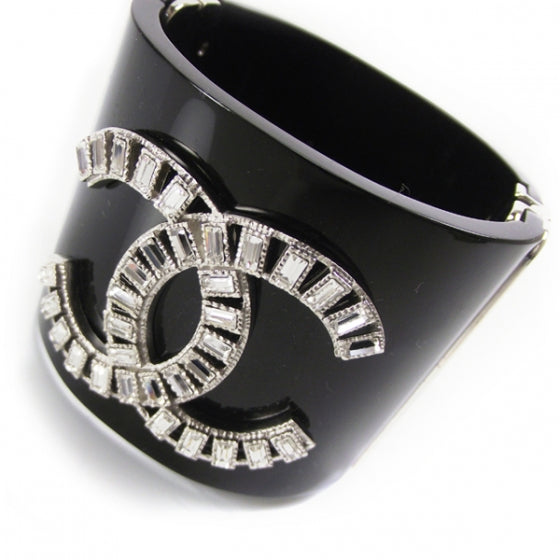 Black CC Crystal Cuff