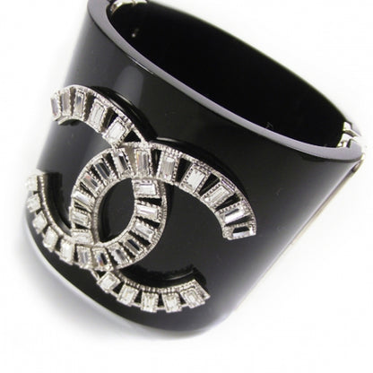 Chanel Black CC Crystal Cuff 6 of 6