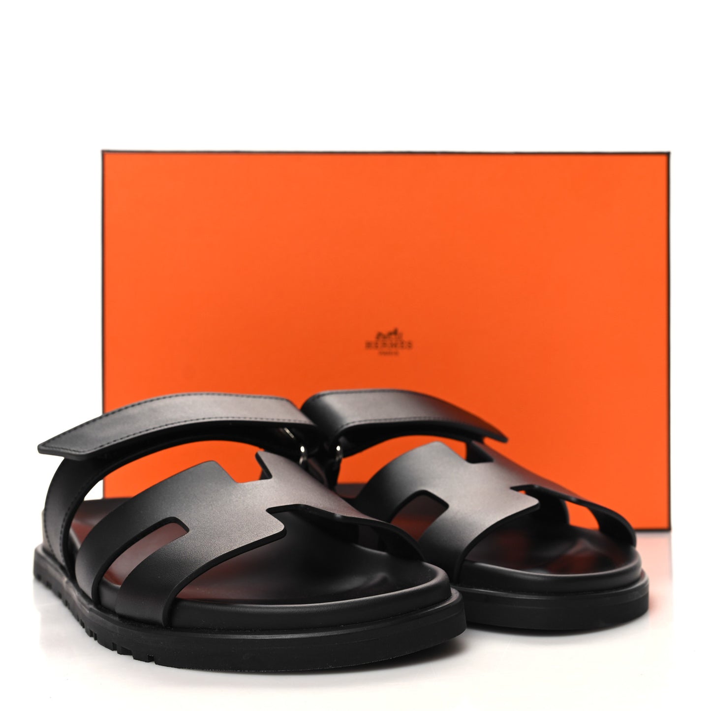 Calfskin Womens Chypre Sandals 37.5 Black