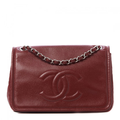 Chanel Caviar Large Timeless CC Flap Dark Red 1 of 10