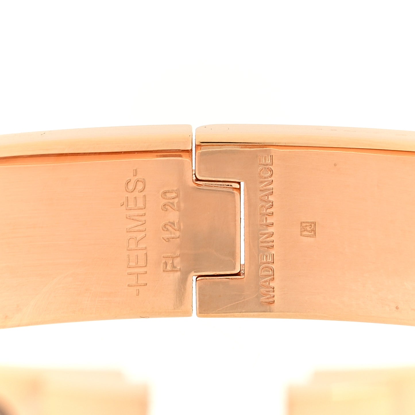 Enamel Narrow Clic Clac H Bracelet PM Chataigne