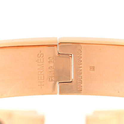 Hermes Enamel Narrow Clic Clac H Bracelet PM Chataigne 4 of 5