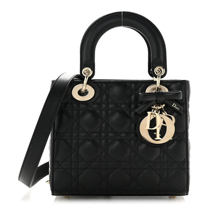 Christian Dior Lambskin Cannage Small Lady Dior Black 1 of 15