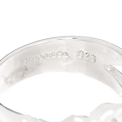Tiffany Sterling Silver Paloma Picasso Loving Heart Band Ring 48 4.5 4 of 4