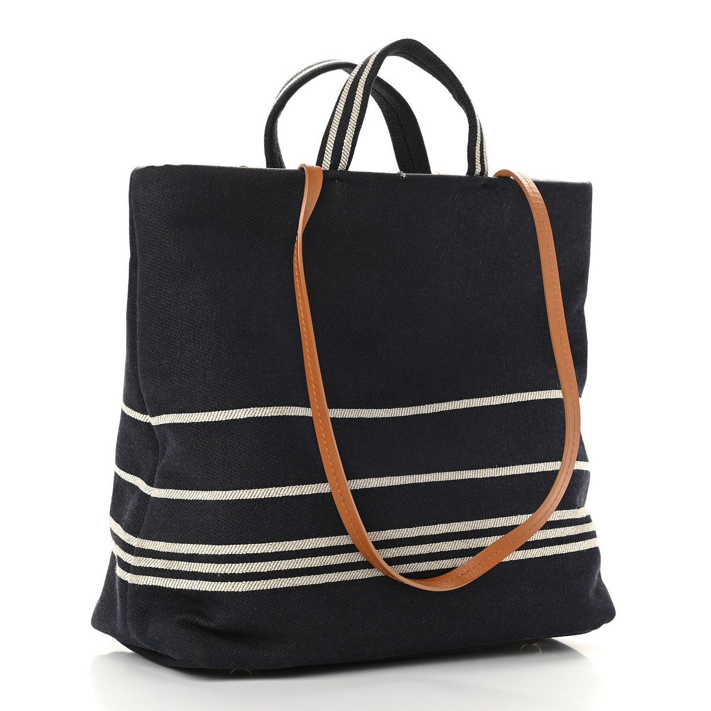 Denim Tall Shopping Tote Blue