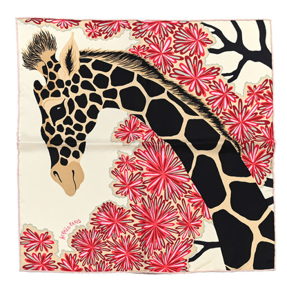 Hermes Silk The Three Graces Zoom Scarf 45 Creme Black Bleu Rogue 1 of 4