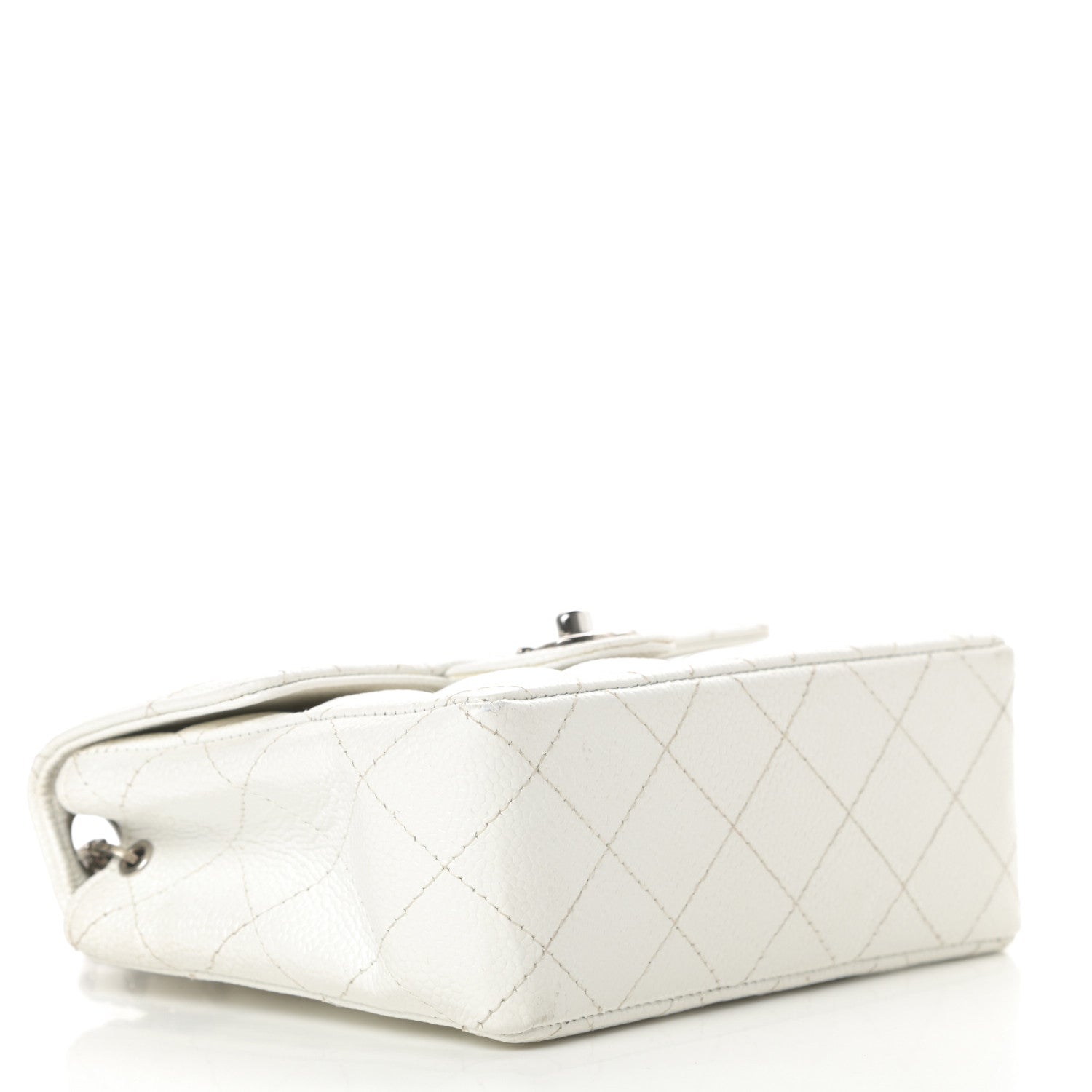 Chanel Caviar Quilted Mini Square Flap White 4 of 18