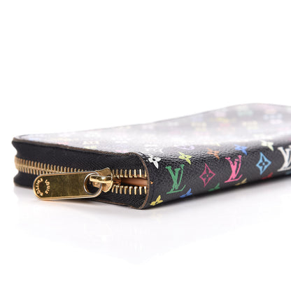 Louis Vuitton Monogram Multicolor Zippy Wallet Black 8 of 9