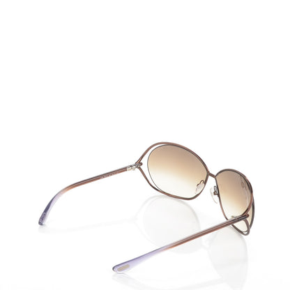 Tom Ford Carla Soft Square Sunglasses TF157 Dark Brown 3 of 5
