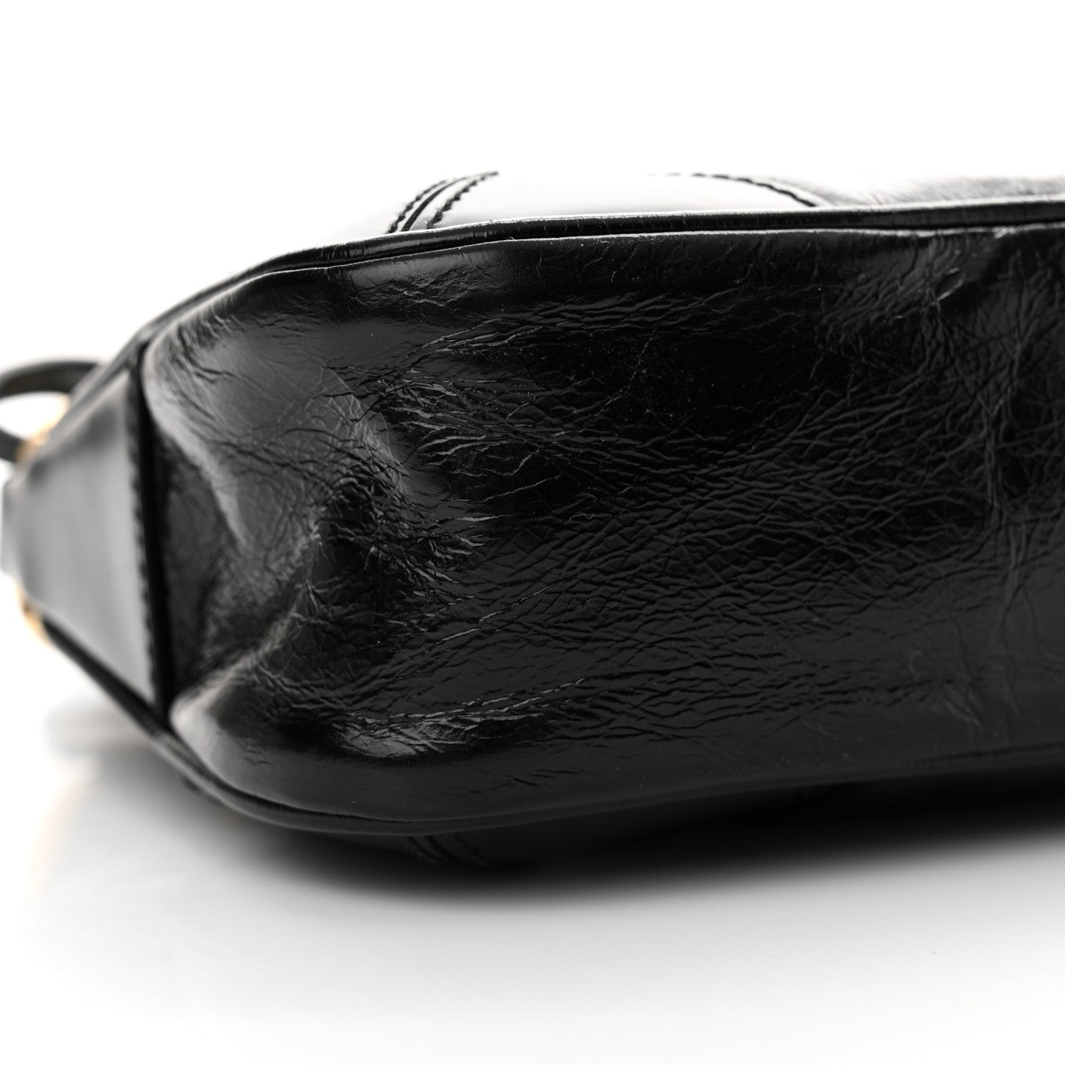 Prada Soft Lux Calfskin Medium Re-Edition 2002 Shoulder Bag Black 9 of 15
