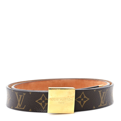 Louis Vuitton Monogram Ceinture Belt Gold Buckle 95 38 1 of 5