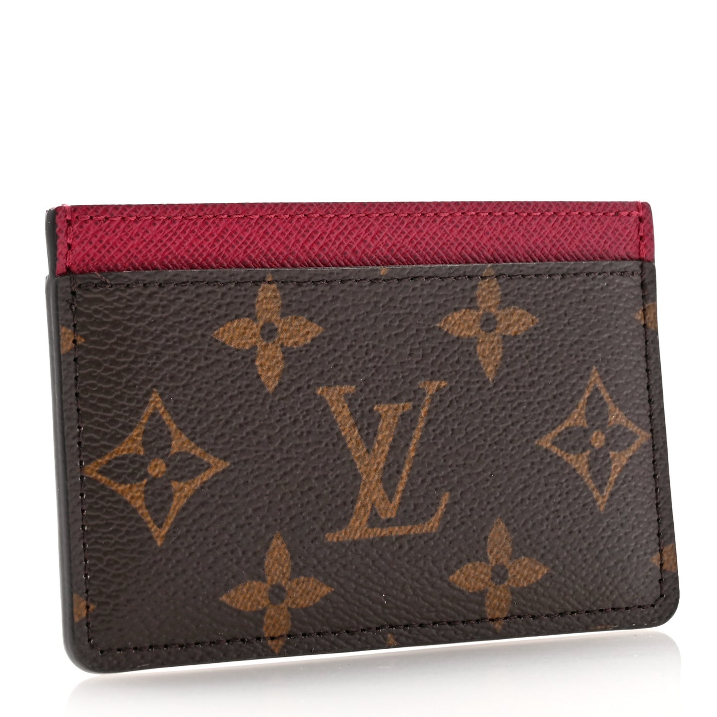 Monogram Card Holder Fuchsia