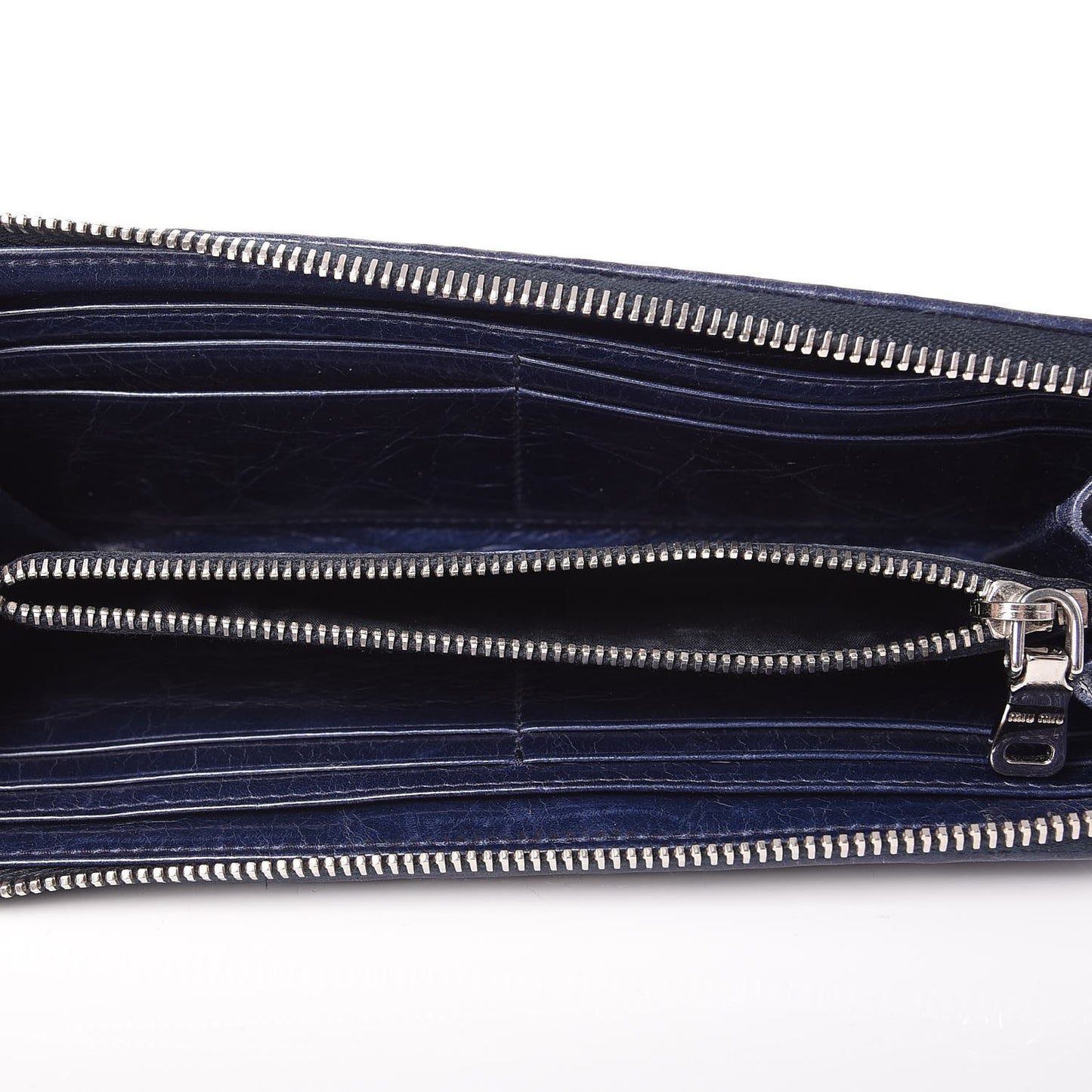 Nappa Matelasse Lux Zip Around Wallet Bleuette