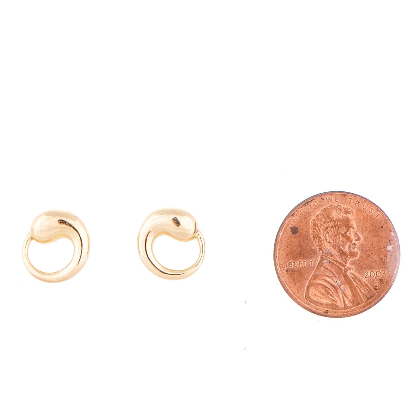 18K Yellow Gold Elsa Peretti Eternal Circle Earrings
