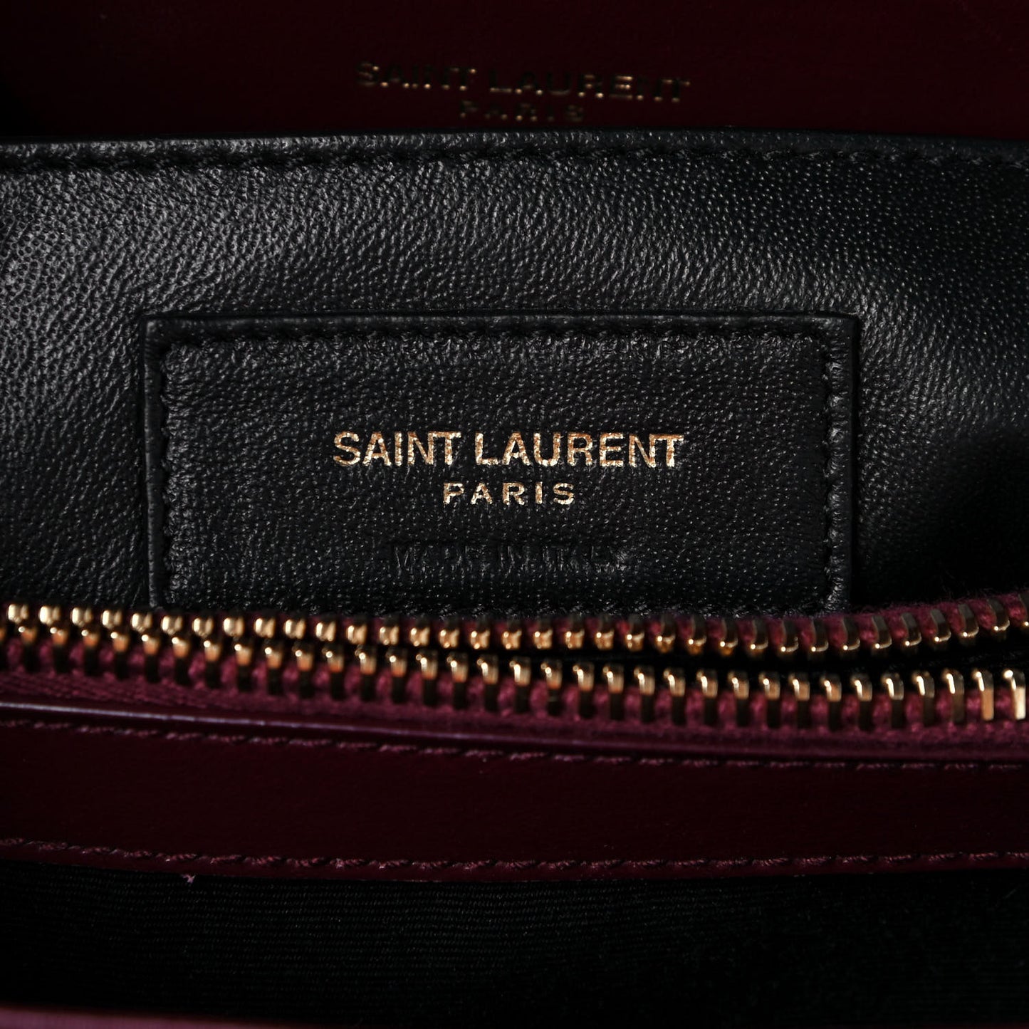 Calfskin Y Quilted Monogram Small Loulou Chain Satchel Dark Legion Red