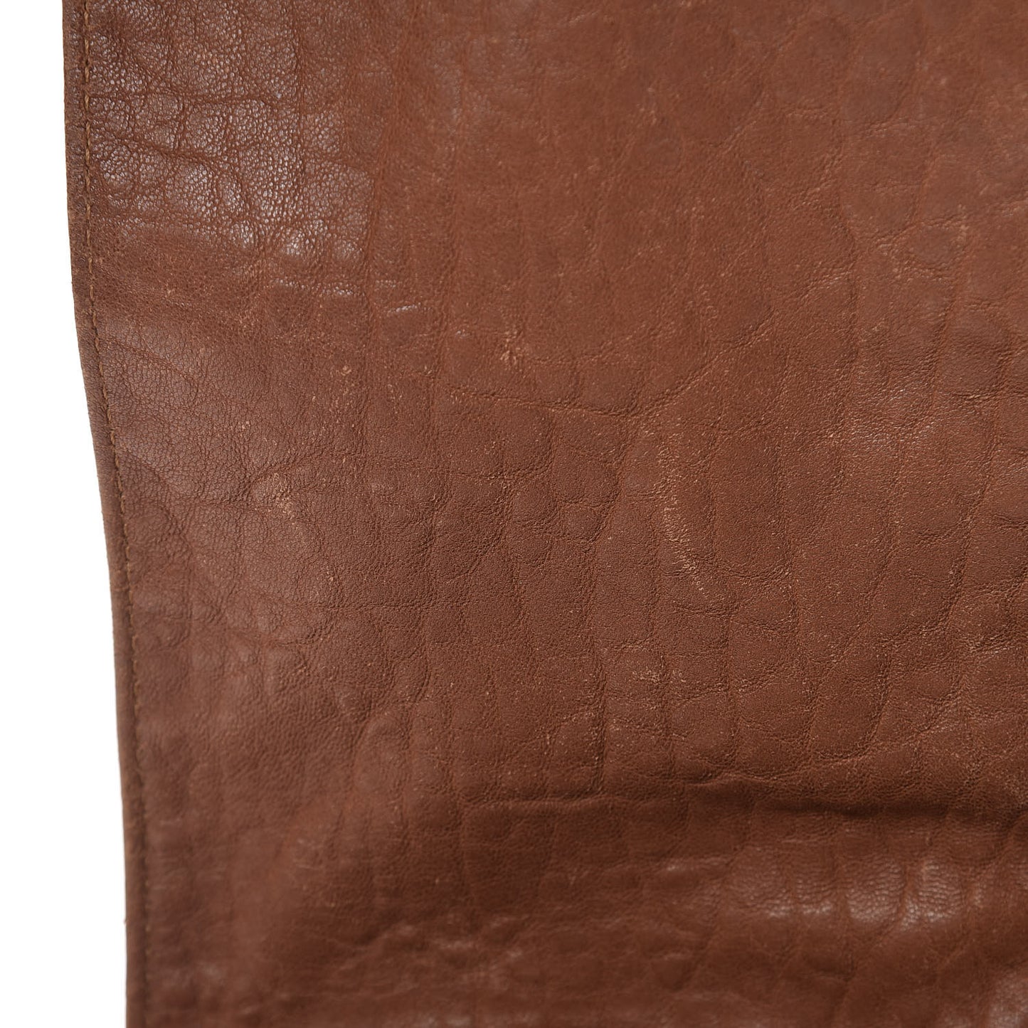 Crinkled Lambskin Mia Shoulder Flap Camel