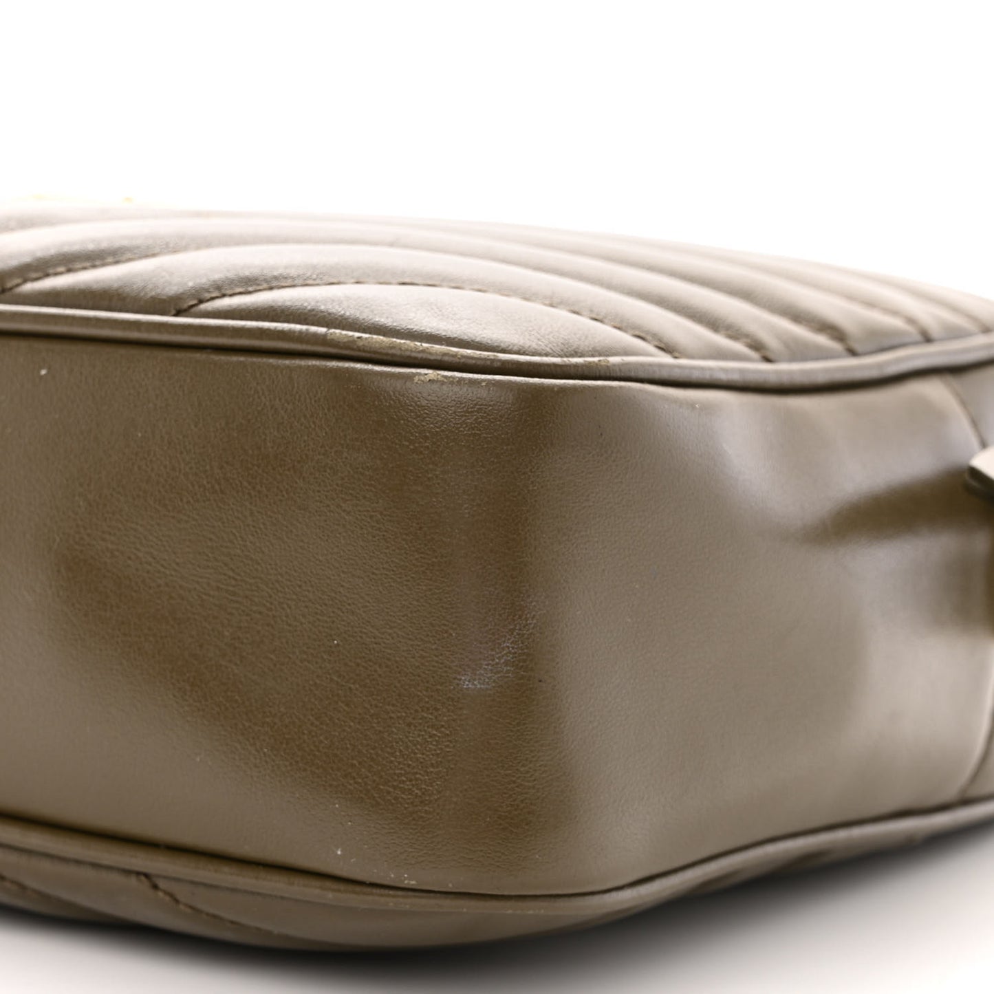 Calfskin Matelasse Monogram Lou Camera Bag Military Olive