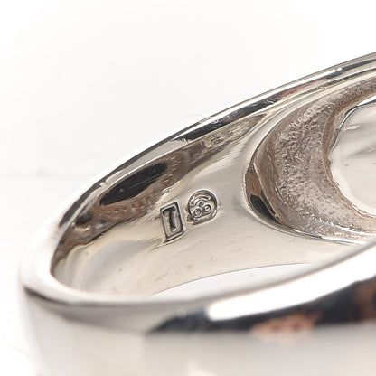 David Yurman Sterling Silver Diamond Black Onyx Signature Oval Ring 54 7 7 of 7