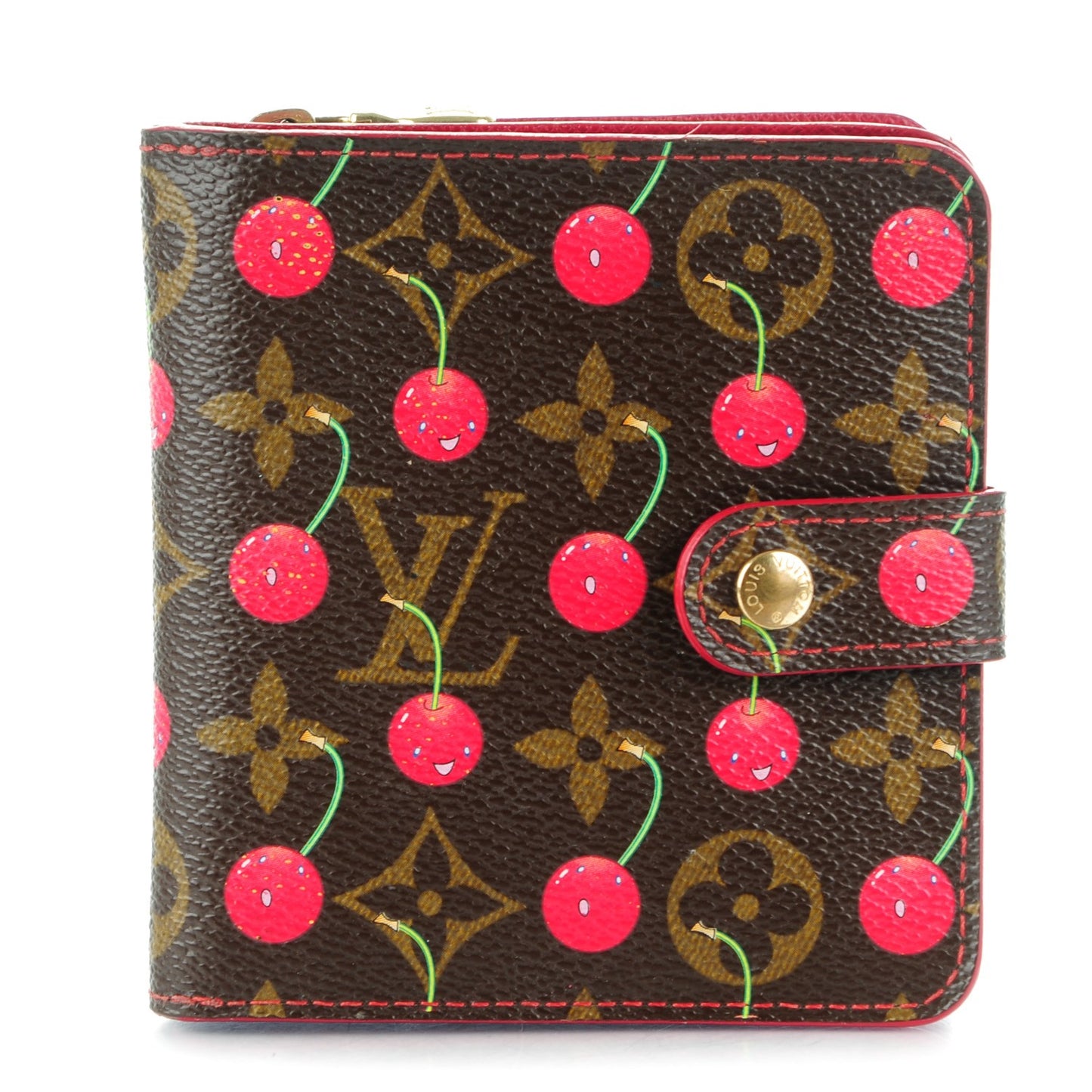 Monogram Cerises Compact Zippe Wallet