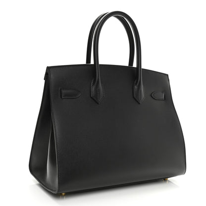 Hermes Madame Calfskin Birkin Sellier 30 Black 3 of 12