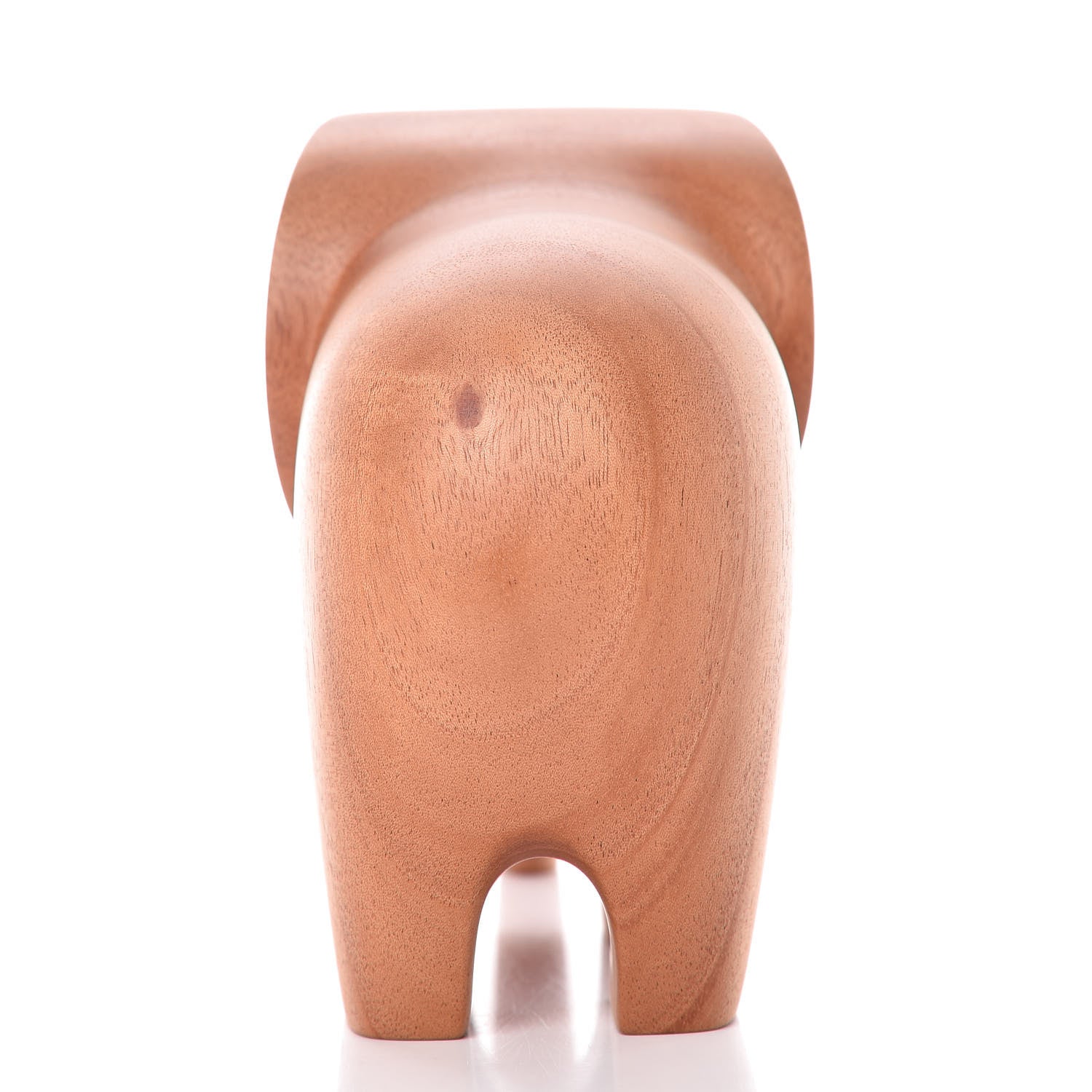Hermes Mahogany Wood Elephant Lao Paperweight Naturel 8 of 13