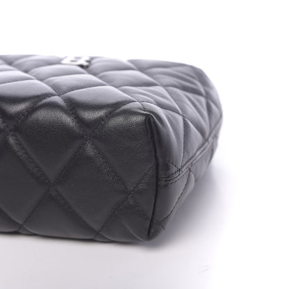Balenciaga Calfskin Quilted Touch B Square Shoulder Bag Black 11 of 11