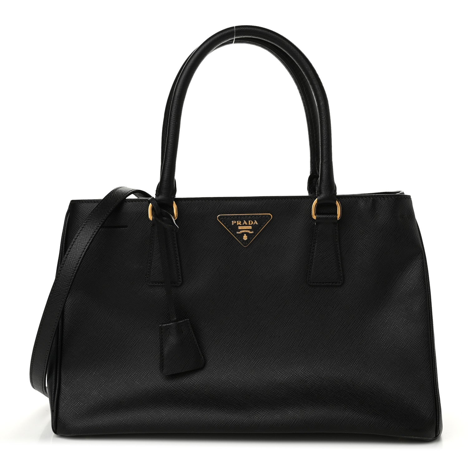 Prada Saffiano Lux Medium Tote Black 1 of 11