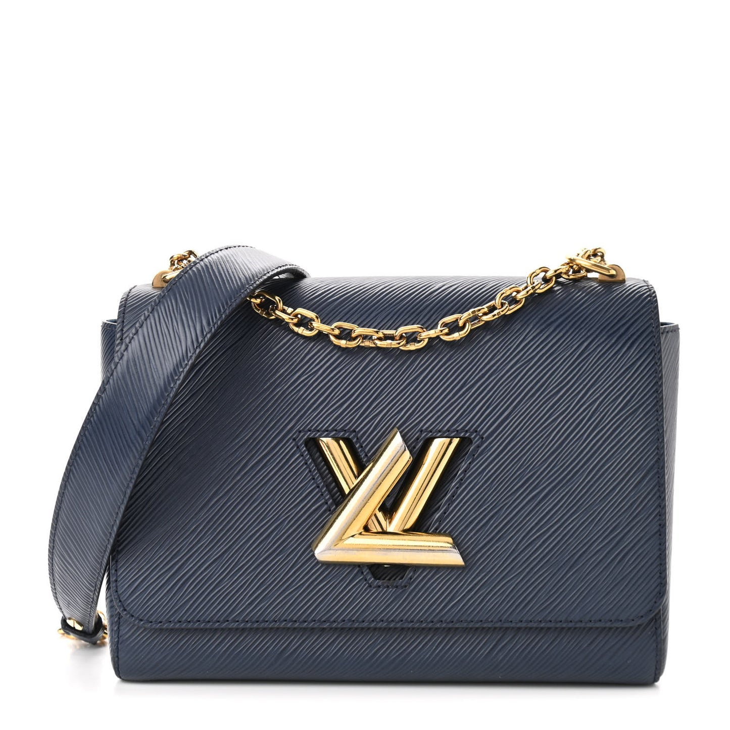 Epi Twist Shoulder Bag MM Navy