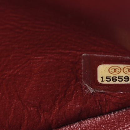 Chanel Caviar Quilted Jumbo Double Flap Dark Red 6 of 17
