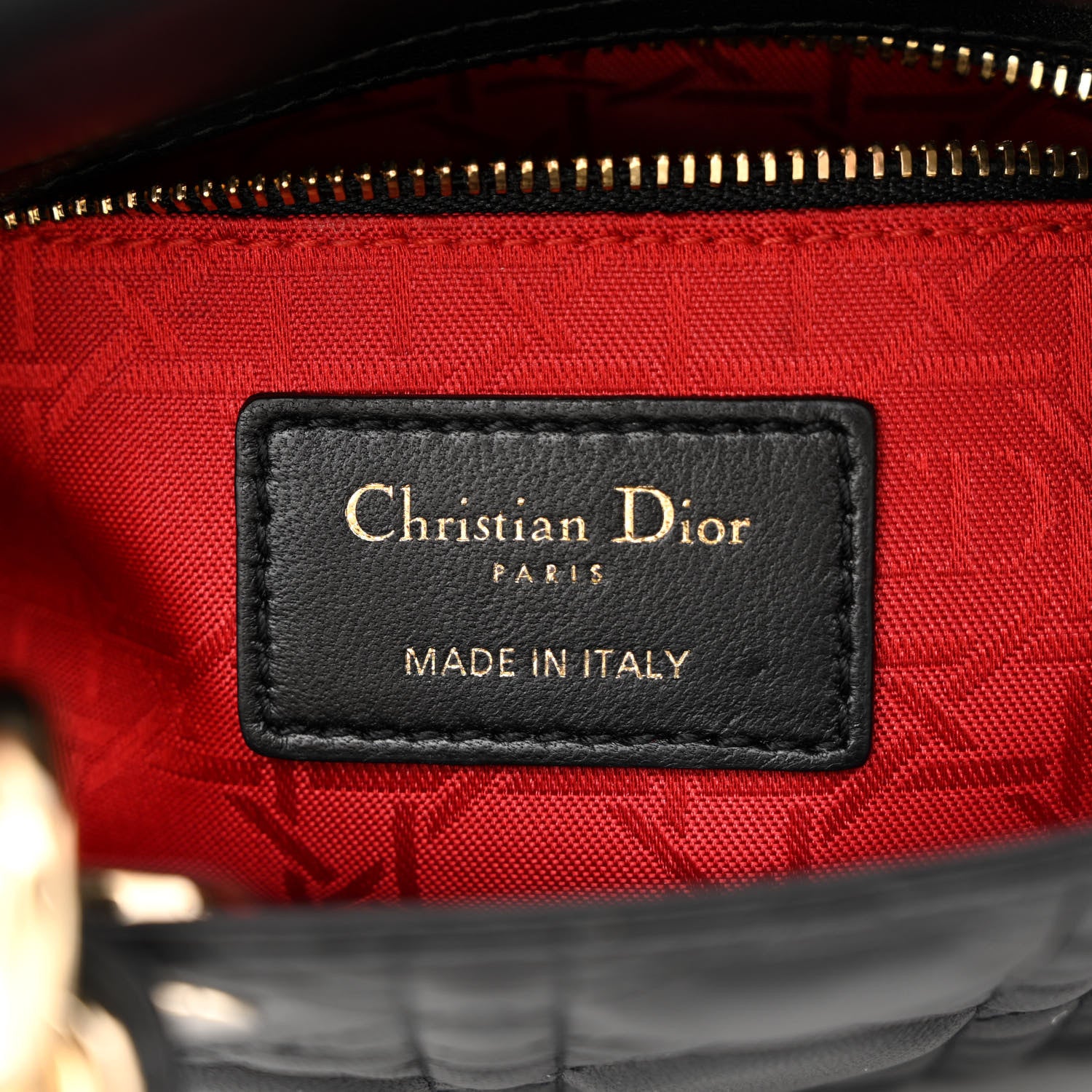 Christian Dior Lambskin Cannage Mini Lady Dior Black 6 of 13