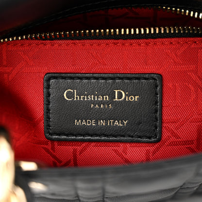 Christian Dior Lambskin Cannage Mini Lady Dior Black 6 of 13