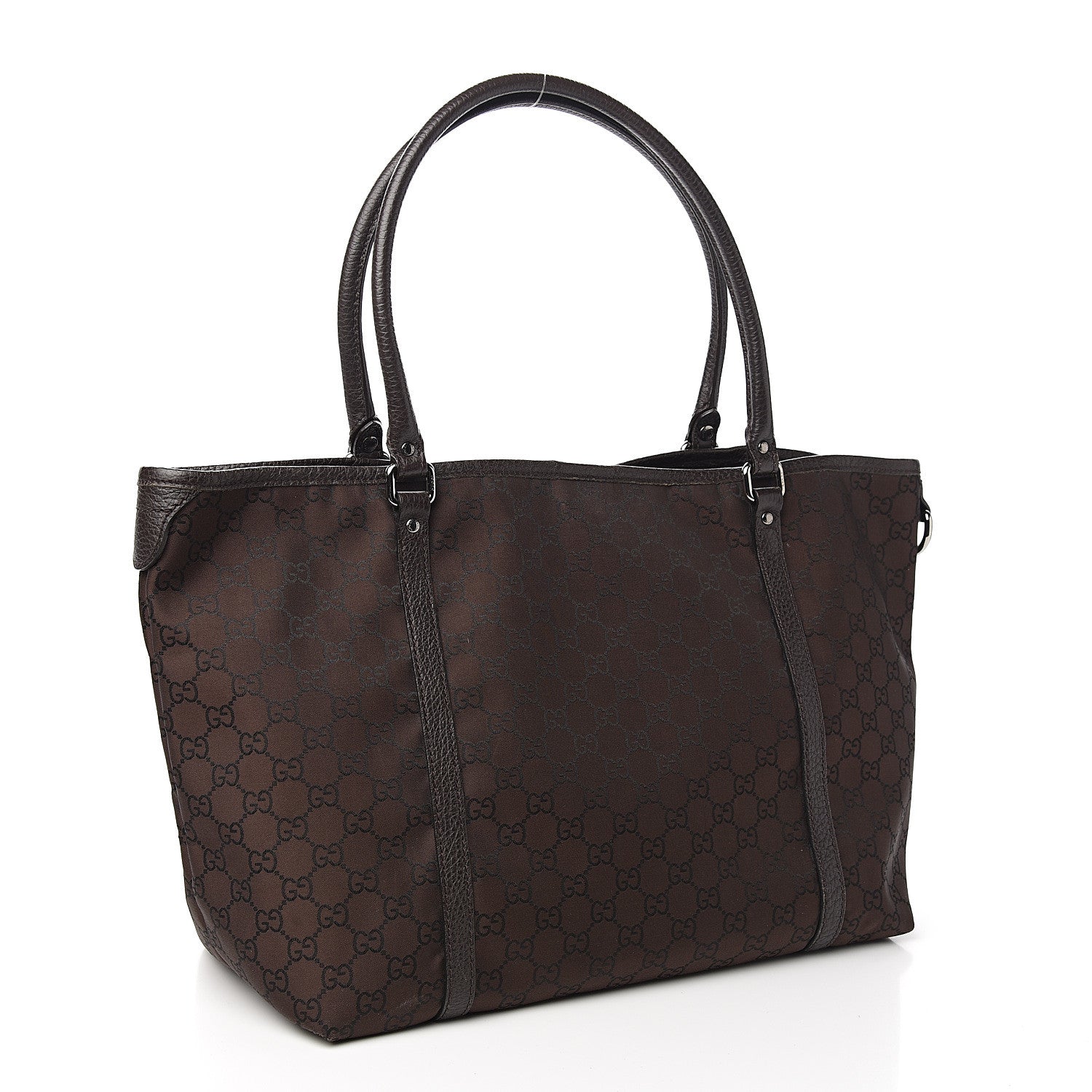 Gucci Monogram Medium Joy Tote Dark Brown 2 of 9