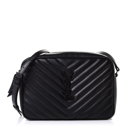 Saint Laurent Calfskin Matelasse Monogram Lou Camera Bag Black 1 of 10