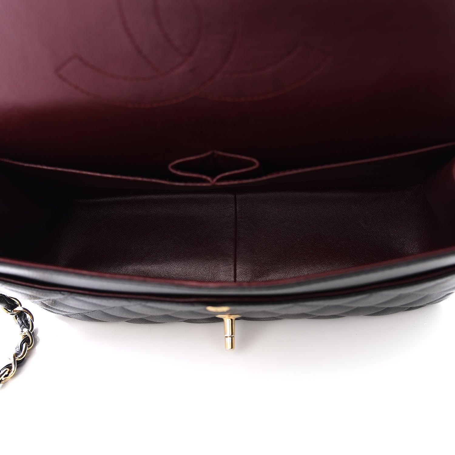Chanel Caviar Quilted Jumbo Double Flap Black 4 of 10