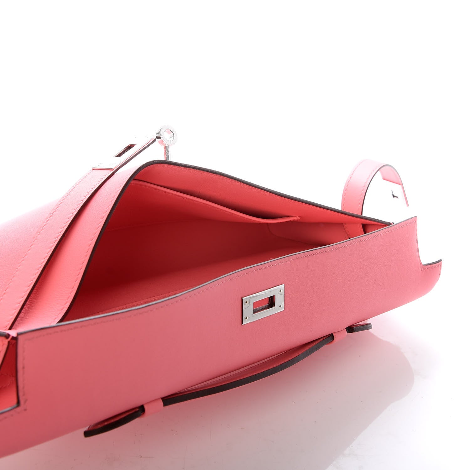 Hermes Swift Kelly Cut Clutch Pochette Rose D'Ete 5 of 7