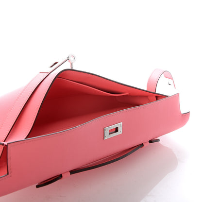 Hermes Swift Kelly Cut Clutch Pochette Rose D'Ete 5 of 7