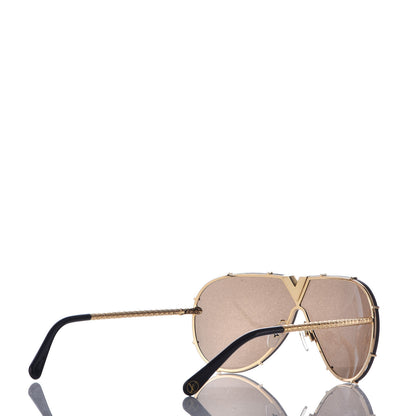 Louis Vuitton LV Drive Sunglasses Z0896E Gold 4 of 7